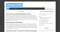 Desktop Screenshot of freelancefolder.com