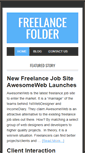 Mobile Screenshot of freelancefolder.com