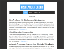 Tablet Screenshot of freelancefolder.com